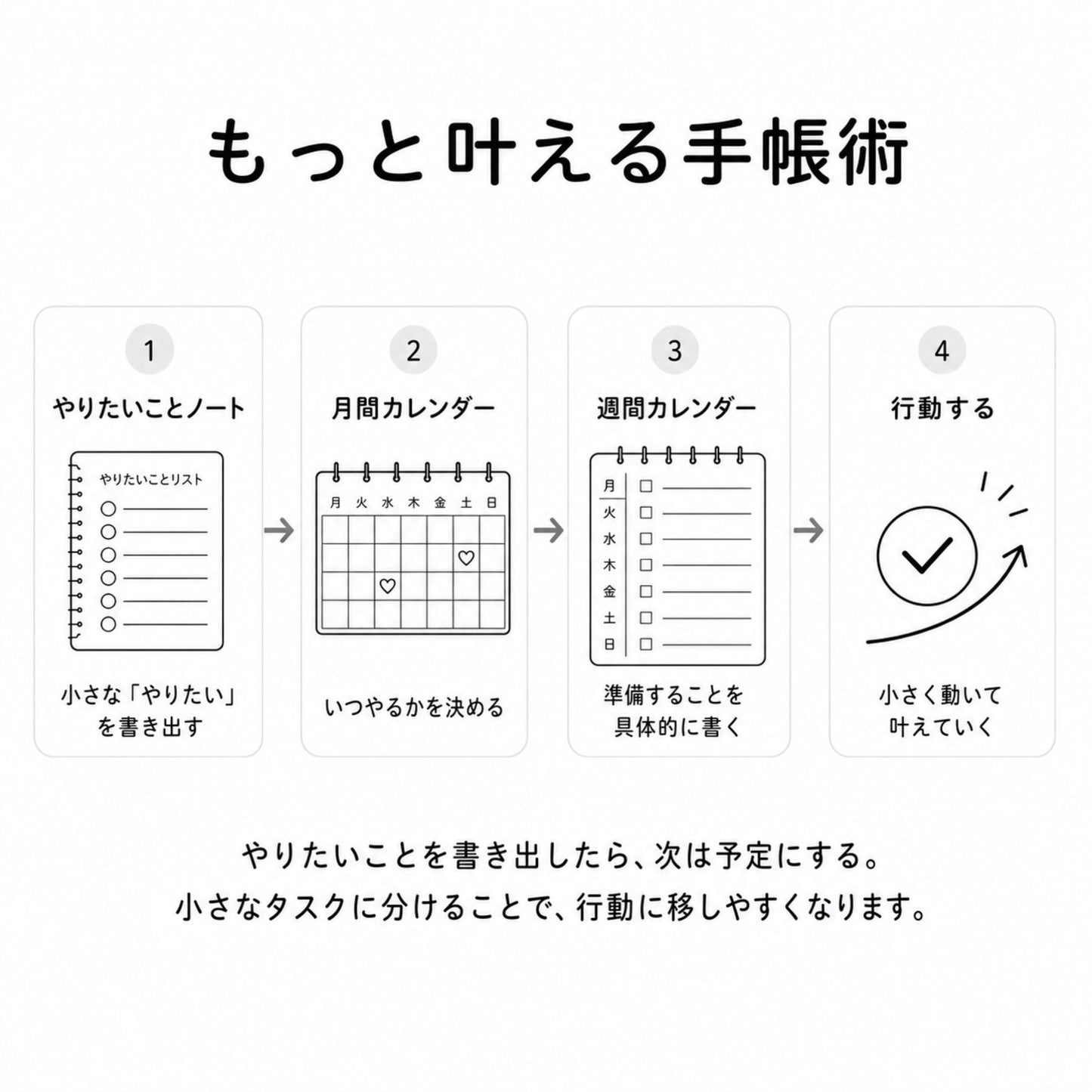 シンプル手帳 2026
